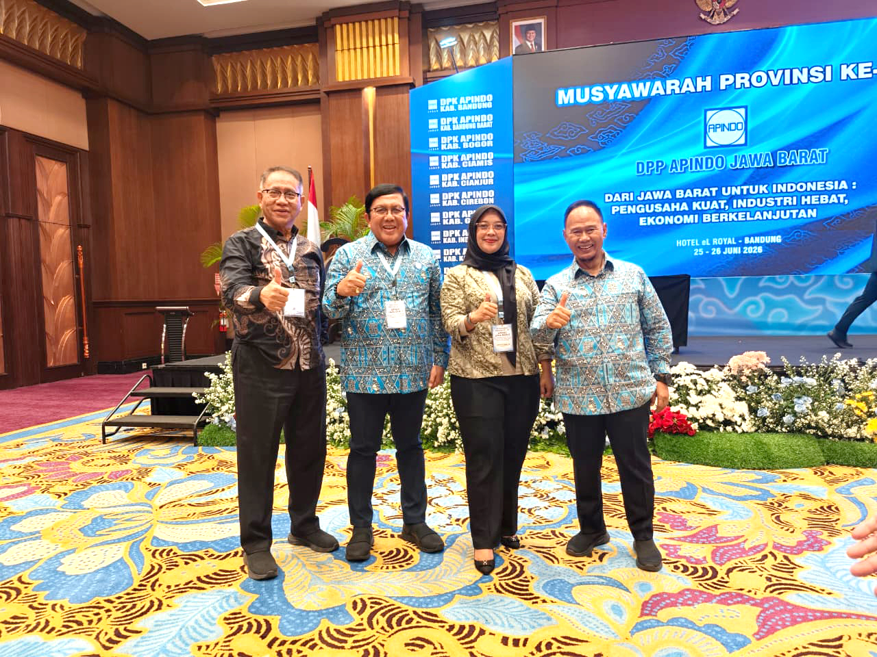 Mengikuti MUSPROV Ke - 10 DPP APINDO Provinsi Jawa Barat. ( Hari Pertama ))